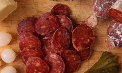 La Ferme du Louvier - Saucisson sec Chorizo 200g de porc élevé en plein air