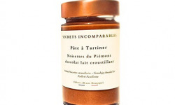 Secrets Incomparables - Pâte à Tartiner Noisette du Piémont IGP Chocolat Lait Croustillant 200g