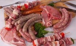 La Ferme du Louvier - Caissette BBQ 4,5 kg de porc élevé en plein air