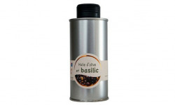 Les amandes et olives du Mont Bouquet - Huile d'olive au basilic frais 20 cl