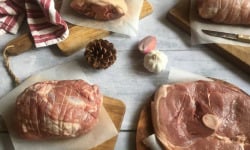 Ferme de Pleinefage - Colis de porc à mijoter : rouelle, jarret, rôtis