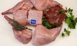 Le Lapin du Cotentin - Lapin entier decoupe - 1,800 kg
