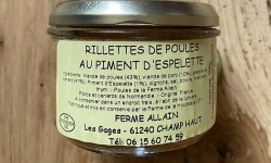 Ferme ALLAIN - Rillette de poule au piment d'espelette