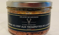 Délices de Sologne - terrine de cerf aux trompette de la morts - 185g