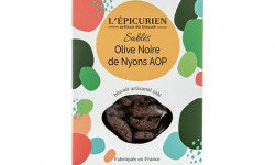 L'Epicurien - Biscuit Apéritif - Sablés Olive Noire de Nyons AOP - 120g