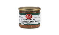 La Ferme Elizaldia - Saucisses Confites Lentilles 380g