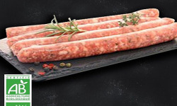 Ferme Bichet - Saucisses de bœuf aux herbes BIO x6