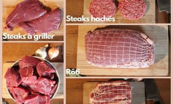 La Ferme DUVAL - [Précommande] Colis hiver de Bœuf Bio rôti - 10 kg