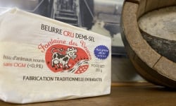 Laiterie de Pamplie - Beurre Cru Grain De Sel Fontaine Des Veuves - Moulé De 250 G