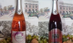 Cave Creuzet - Les Caves aux Caux - Vin pétillant Rosé - Lot de 3 Brut et 3 Demi-sec