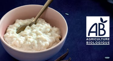 Eclats de Riz, le riz au lait Bio - Riz au lait Bio à la pure gousse de Vanille de Madagascar | 8 pots Solo