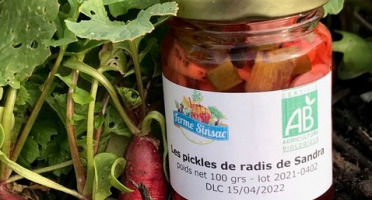 Ferme Sinsac - Pickles de Radis Bio XL - 700 g