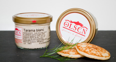 Olsen - Tarama blanc 40% Oeufs de cabillaud, pot 500g