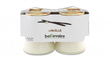 BEILLEVAIRE - Yaourts à la vanille x2
