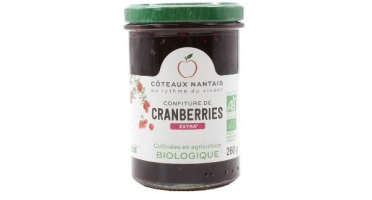 Les Côteaux Nantais - Confiture cranberry extra 260g