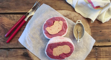 Ferme de Pleinefage - Tournedos de magret de canard au foie gras entier x4