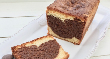 Les Desserts d'Ici - Le Cake Marbré Chocolat-vanille