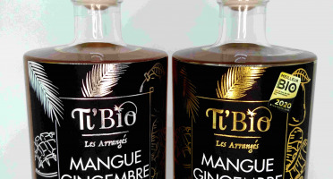 Ti'Bio - Les Arrangés de Célérine - Pack "choc" Mangue Gingembre Bio : Version "brut" Et  Version"punch Au Rhum"