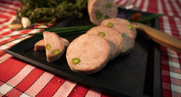 Maison Geret - Saucisson Lyonnais à cuire pistaché (cervelas) 100% pure porc - 440g