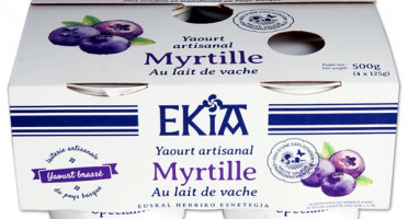 Bastidarra – Ekia - Yaourt Myrtille Brassé  4*125 gr
