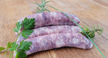 Le Pré de la Rivière - [Précommande] Saucisses de porc Blanc de l'ouest x 12 - 1,5 kg