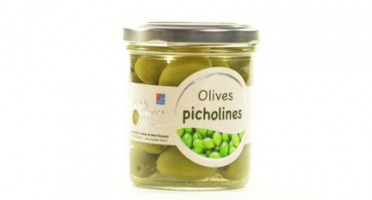 Les amandes et olives du Mont Bouquet - Pot d'olives Picholine nature 100 g