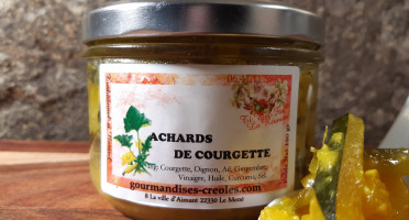 Gourmandises Créoles - Achard de courgette
