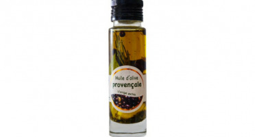 Les amandes et olives du Mont Bouquet - Huile d'olive Picholine à la provençale 10 cl