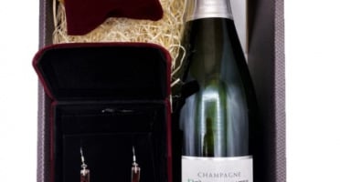 Le safran - l'or rouge des Ardennes - Coffret Champagne, Safran Et Boucle D'oreilles-) Spécial Fêtes des Mères