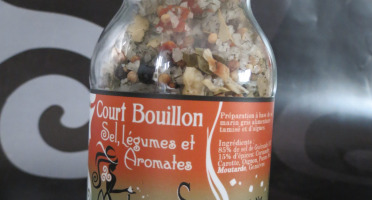 Le Panier à Poissons - Court bouillon- sel de Guérande légumes et aromates, pot de 150gr
