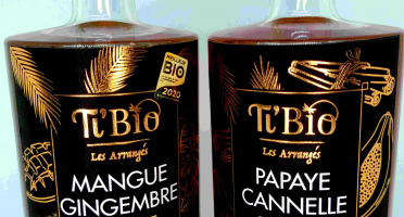 Ti'Bio - Les Arrangés de Célérine - Pack "les Origines" Punch Au Rhum Bio : Mangue Gingembre & Papaye Cannelle