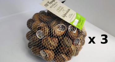La Ferme Enchantée - 300 Escargots PETITS GRIS Vifs, Jeuné Prêt À Cuisiner - 3x100 Pièces
