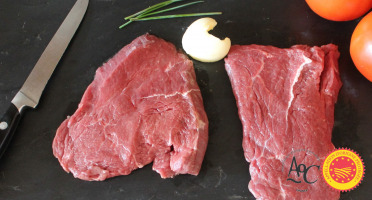 Domaine des Alliers -  Bœuf d'exception - 2 Beefsteaks de 1ère catégorie, bœuf AOC Maine-Anjou, BIO – 300 g [SURGELÉ]