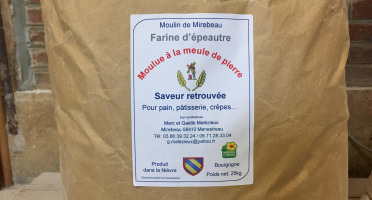 Moulin de Mirebeau - Farine D’ Épeautre Moulue À La Meule De Pierre 25kg