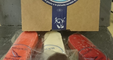 Les Glaces de la Promesse - 6 Bâtonnets Glacés À La Pistache Enrobés De Chocolat Noir