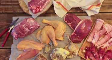 Ferme de Pleinefage - Colis Assortiment de Viande et Charcuterie Fermières - poulet, porc, canard