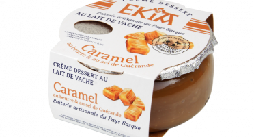 Bastidarra – Ekia - Crème Dessert Caramel Beurre Salé 125gr - Colis 8 Pots