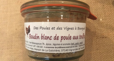 Des Poules et des Vignes à Bourgueil - Boudin blanc de poule aux truffes