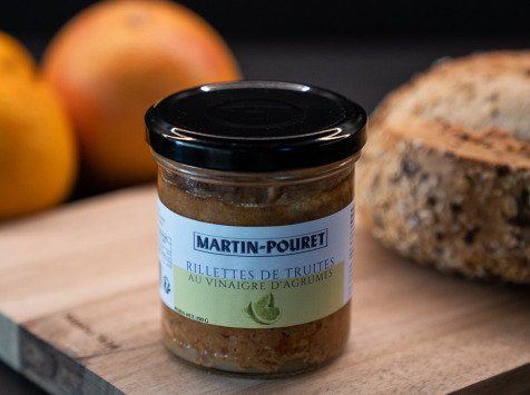 Maison Martin-Pouret - Rillettes de truite crème de vinaigre de jus d'agrumes 150g
