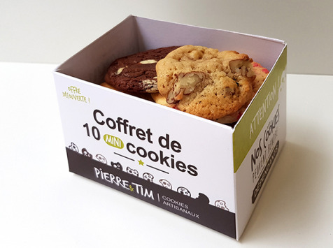 Pierre & Tim Cookies - Coffret Découverte 10 Mini-cookies