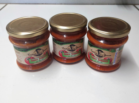 Maison du Pruneau - Cueillette du Gascon - Sauce Tomates au basilic - 3 pots