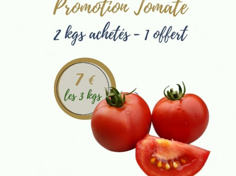 La Ferme d'Arnaud - Promotion Tomate - 2  kgs achetés, 1 kgs offert