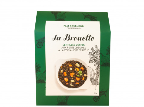 La Brouette - Pour 2 Pers. - Lentilles Vertes Aux Petits Légumes À La Coriandre Fraîche