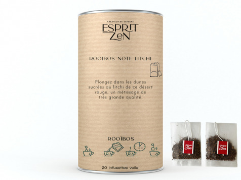 Esprit Zen - Rooïbos "Note LItchi" - Boite de 20 Infusettes