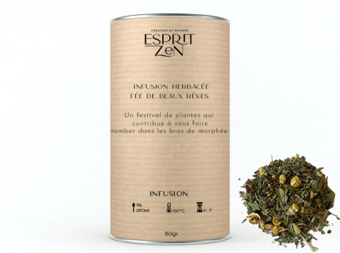 Esprit Zen - Infusion herbacée "Fée de Beaux Rêves" - Boite 50g