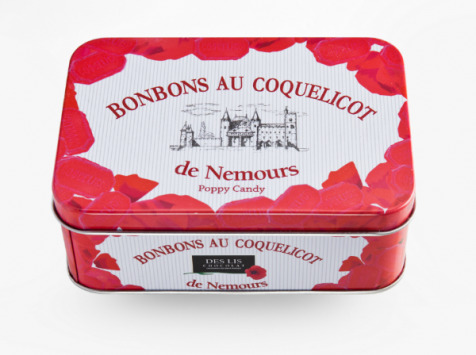 Des Lis Chocolat - Bonbons Au Coquelicot De Nemours, Boîte Fer De 160g