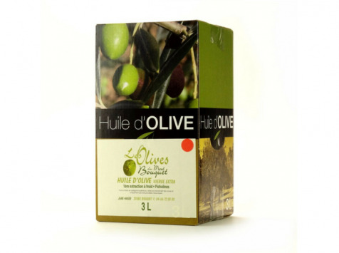 Les amandes et olives du Mont Bouquet - Huile d'olive Picholine 3 litres