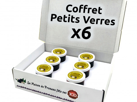 Maison du Pruneau - Cueillette du Gascon - Coffret Petits Verres x6 - Pruneau d'Agen IGP à l'Armagnac