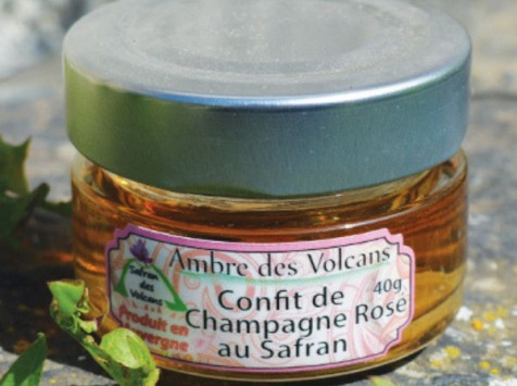 Safran des Volcans - Confit de Champagne Rosé au Safran Bio 40g