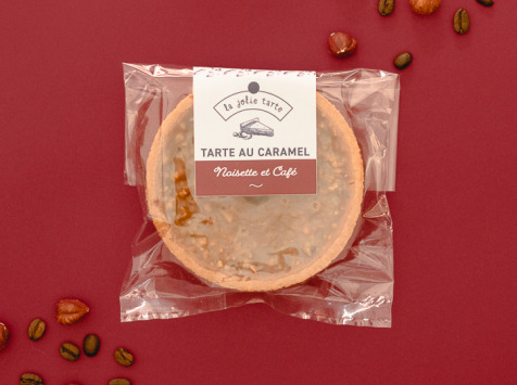 La Jolie Tarte - Tartelette au caramel et aux noisettes/café - 90g